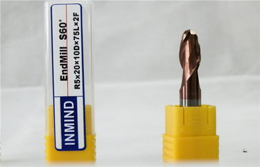 2 Flöte CNC-Ball-Nasen-Schaftfräser mit festem Karbid Rod für Stahl/Edelstahl