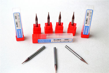 Zwei Flöte HRC60 Schneider der Mikroschaftfräser-Mikrogrößen-HRC55, 0.3mm bis 0.9mm
