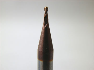 Kundenspezifisches festes Karbid Mikroschaftfräser Tialn beschichteten Ball-Nase Endmill 0.3um