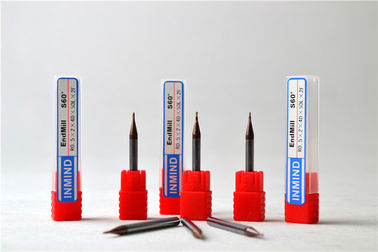 Kundenspezifisches festes Karbid Mikroschaftfräser Tialn beschichteten Ball-Nase Endmill 0.3um