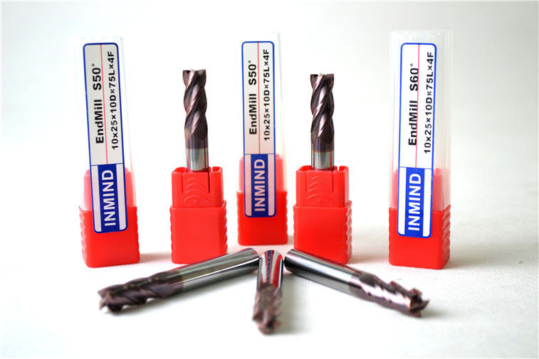 Langer Flöten-Quadrat-Schaftfräser-hohe Präzision CNC-Schneider für Umfangfräsen 0.3um - 0.4um